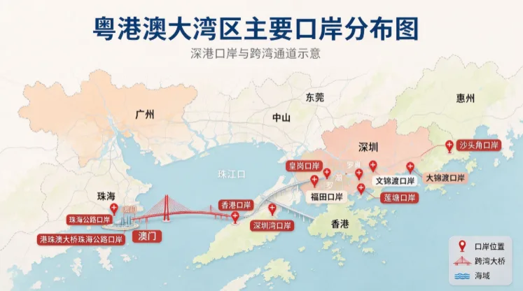 粤港澳大湾区交通互联：三类两地牌通行口岸政策深度解